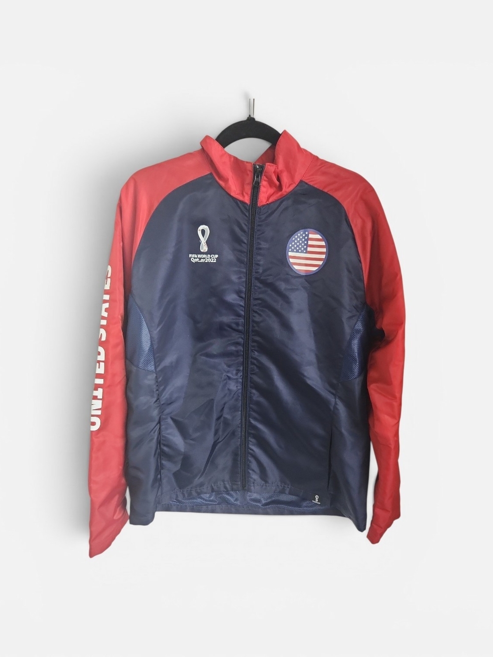 USA Red & Navy Soccer Windbreaker Jacket